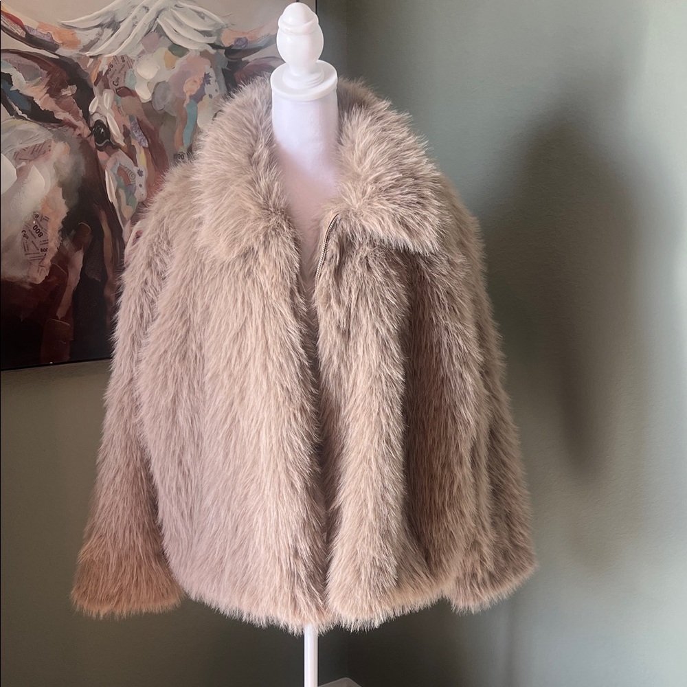 Women's Cream Teddy‎ Jacket